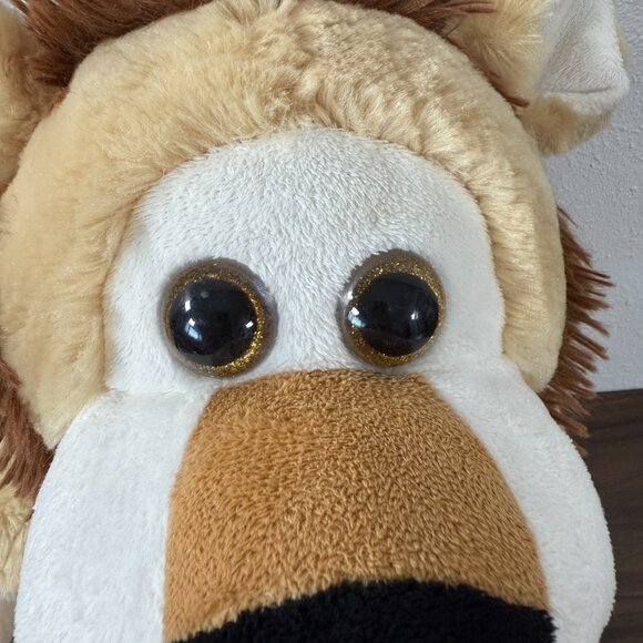 Kellytoy Lion Plush Stuffed Animal Soft Cuddly Toy Brown Shaggy Mane Floppy Legs - Picture 7 of 13